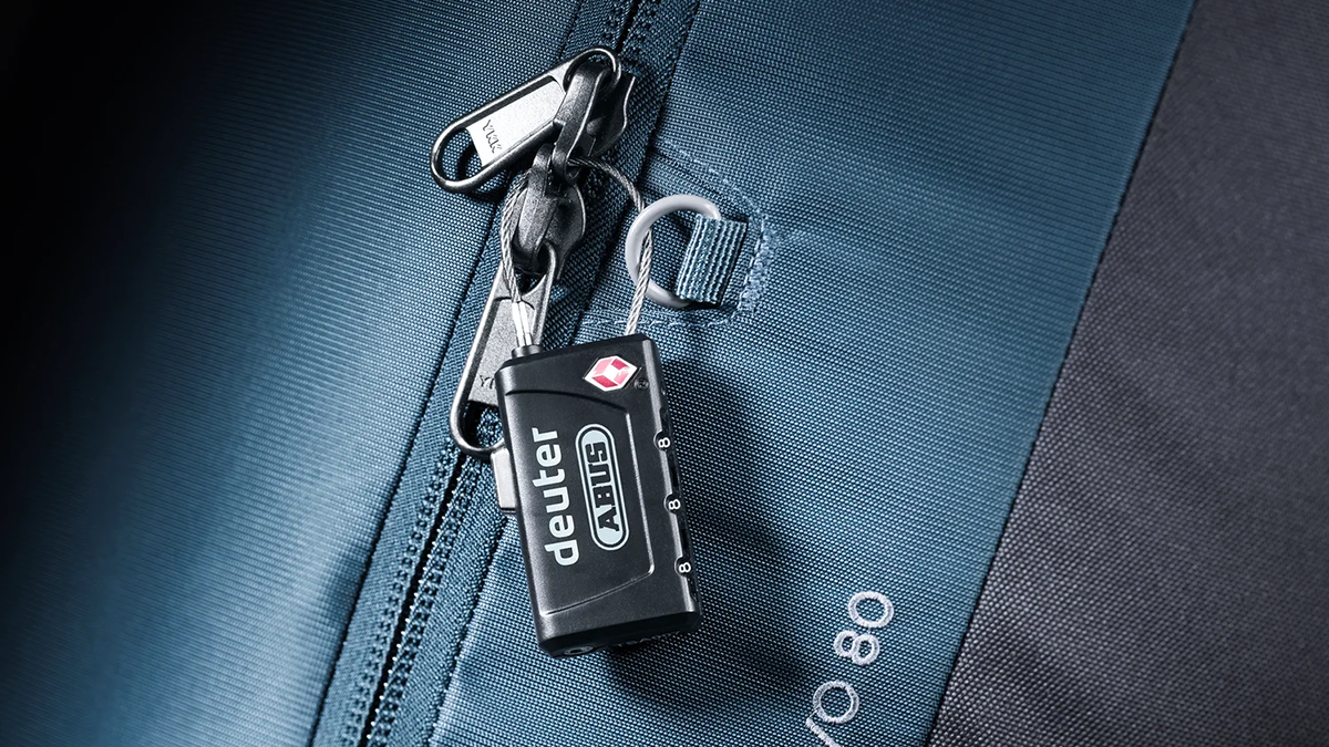 DEUTER TSA Cable Lock - Kłódka na kod do bagażu z linką
